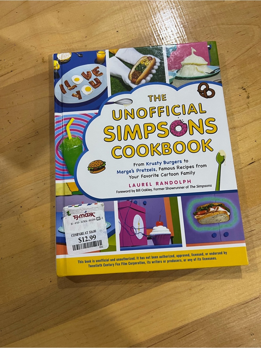 The Unofficial Simpsons Cookbook - Colorful Cover